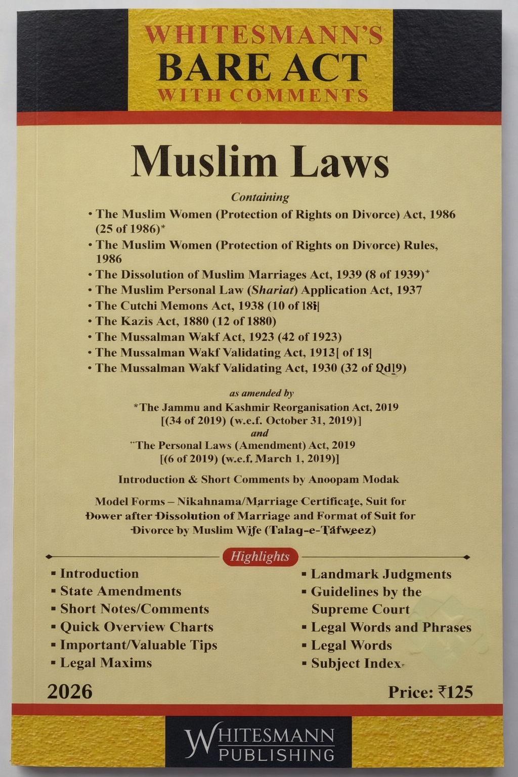 Muslim Law | Whitesmann | 2026 Edition