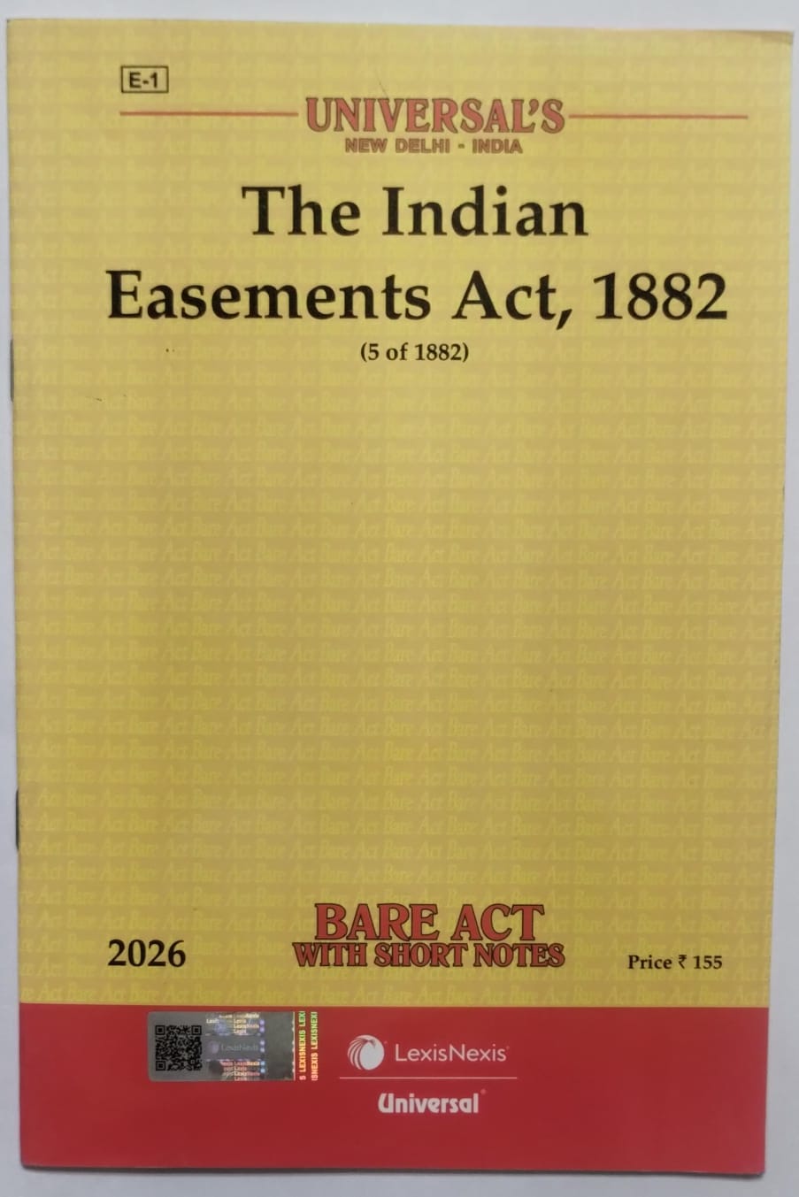 The Indian Easements Act, 1882 | Universal LexisNexis | 2026 Edition