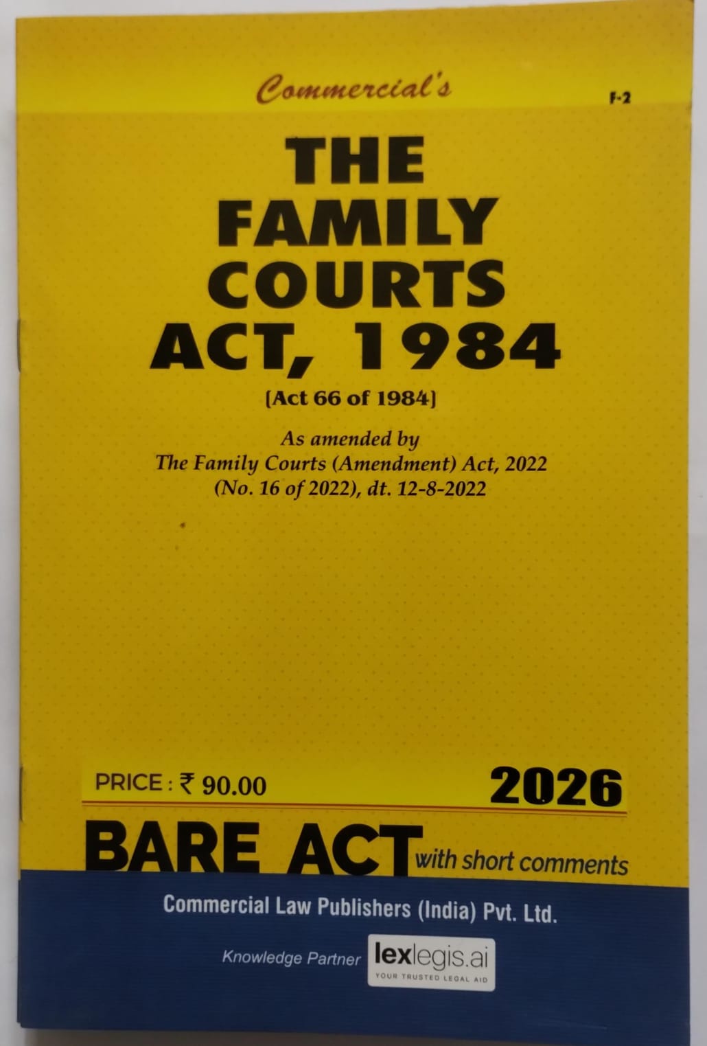 The Family Courts Act, 1984 Bare Act with Comments | Whitesmann | 2026 Edition