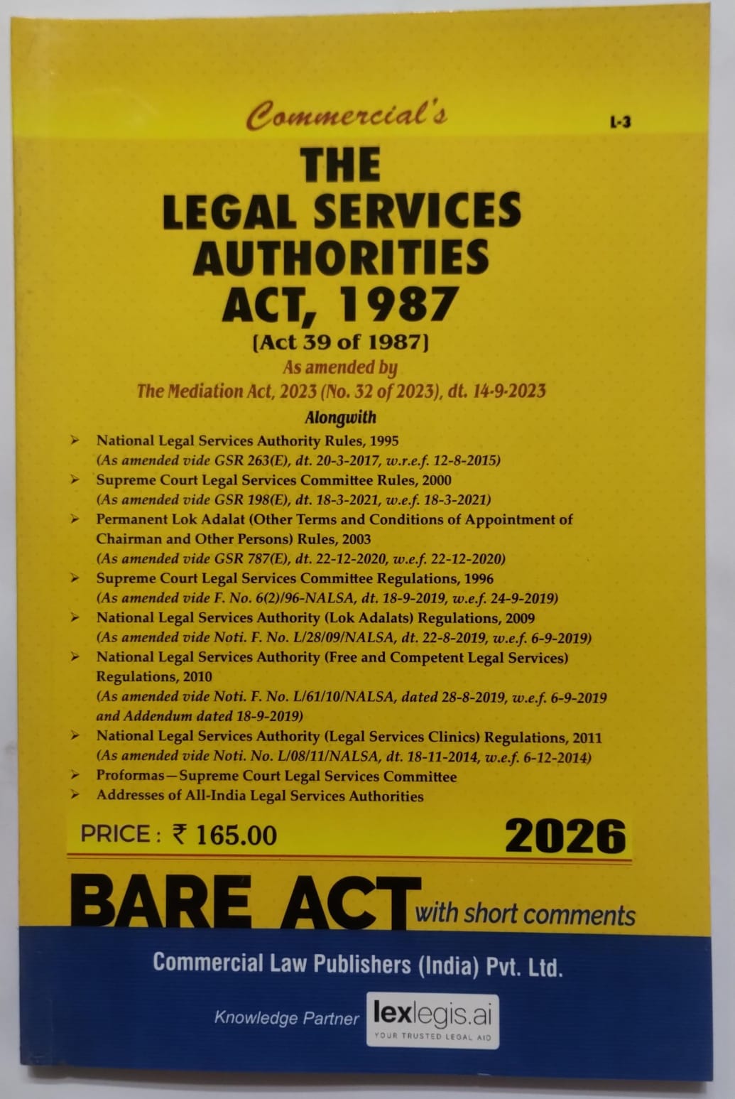 The Legal Services Authorities Act, 1987
