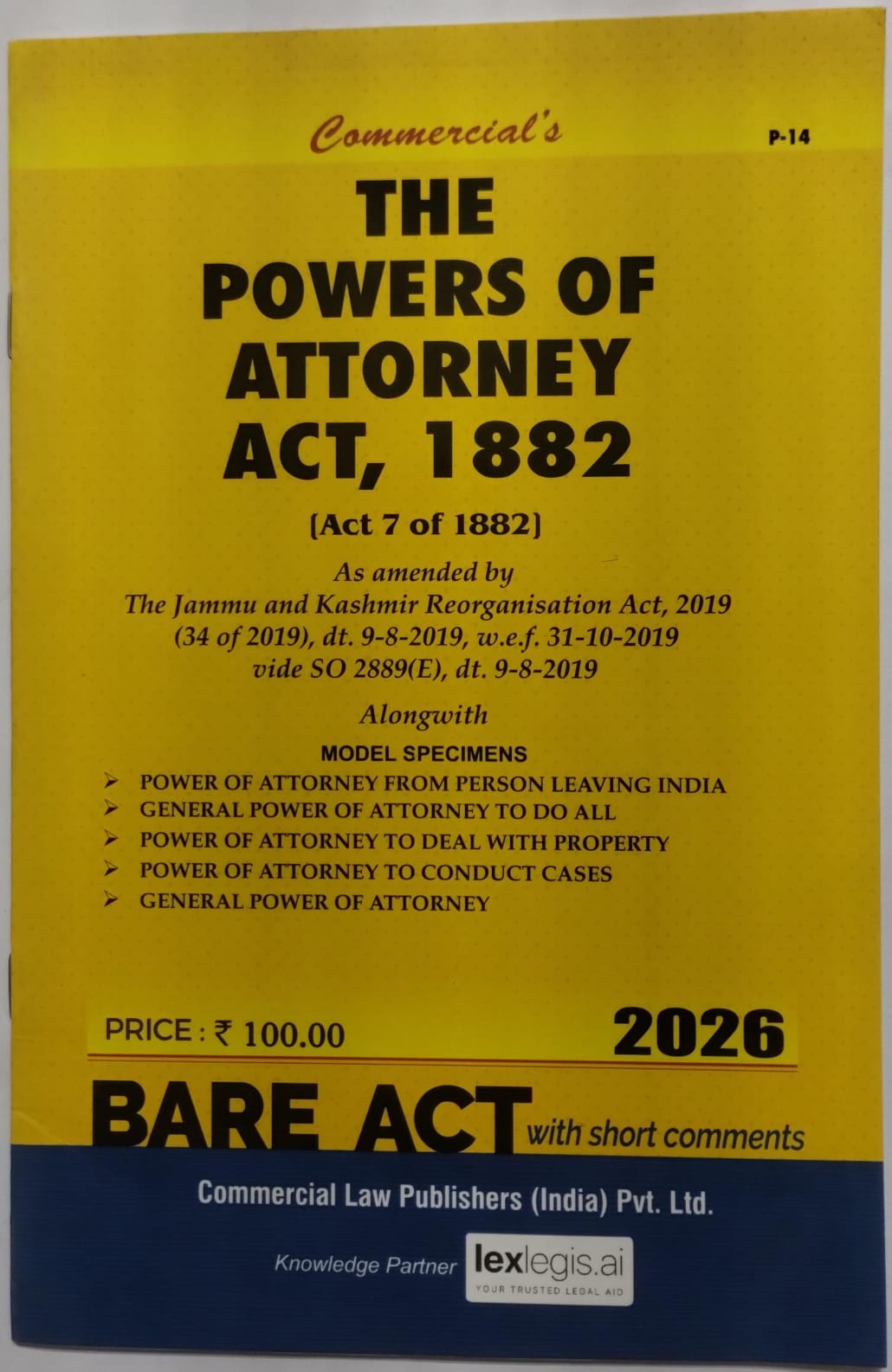 The Powers of Attorney Act, 1882