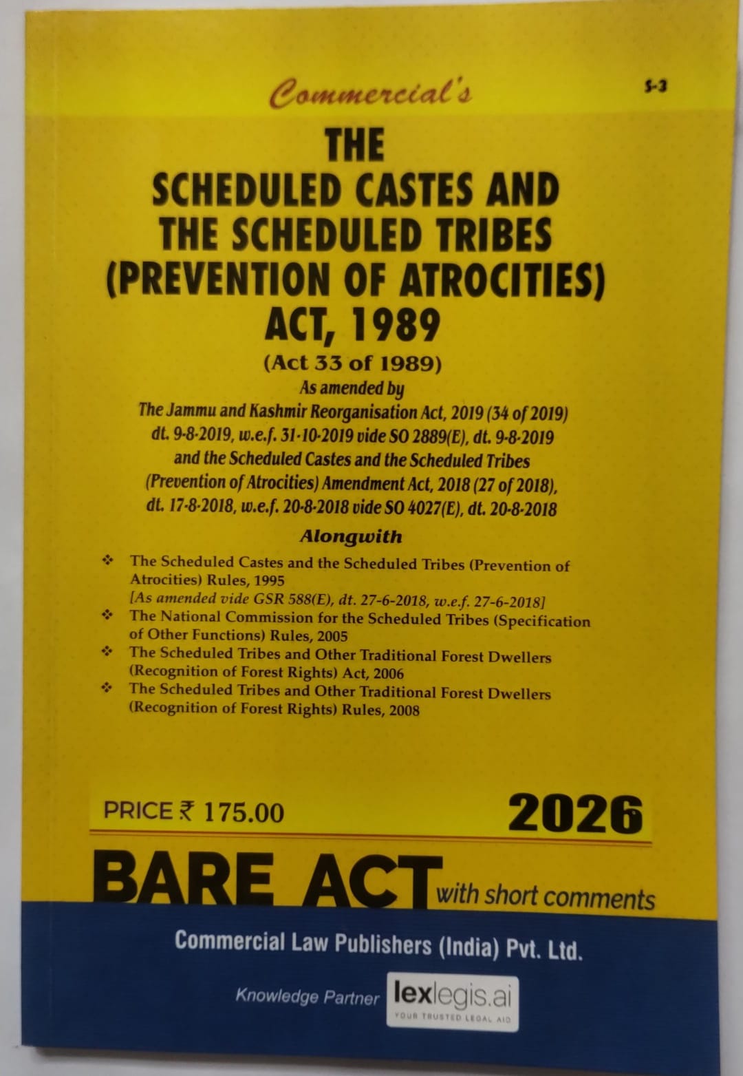 SC/ST Act - The Scheduled Castes and the Scheduled Tribes (Prevention of Atrocities) Act, 1989