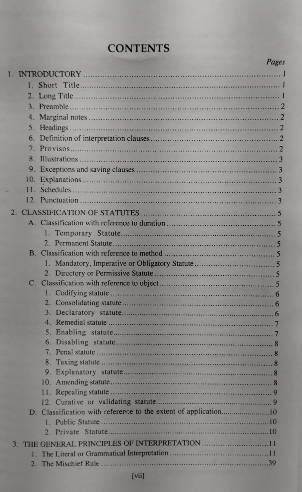 The Interpretation of Statutes