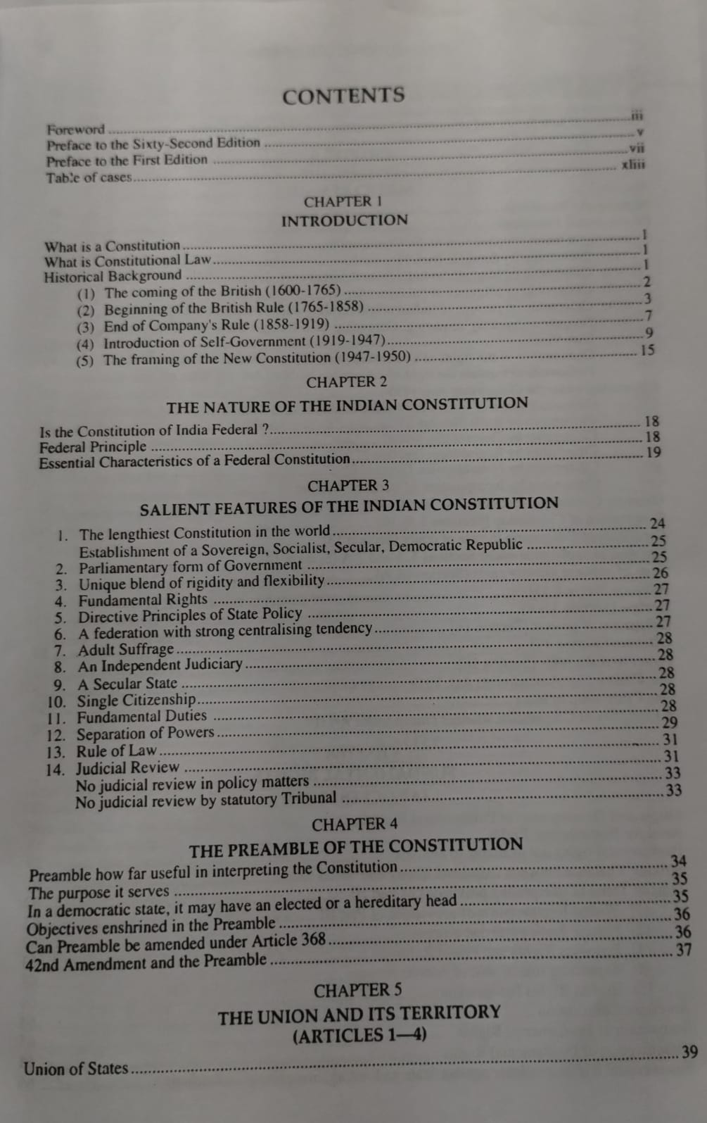 Constitutional Law of India