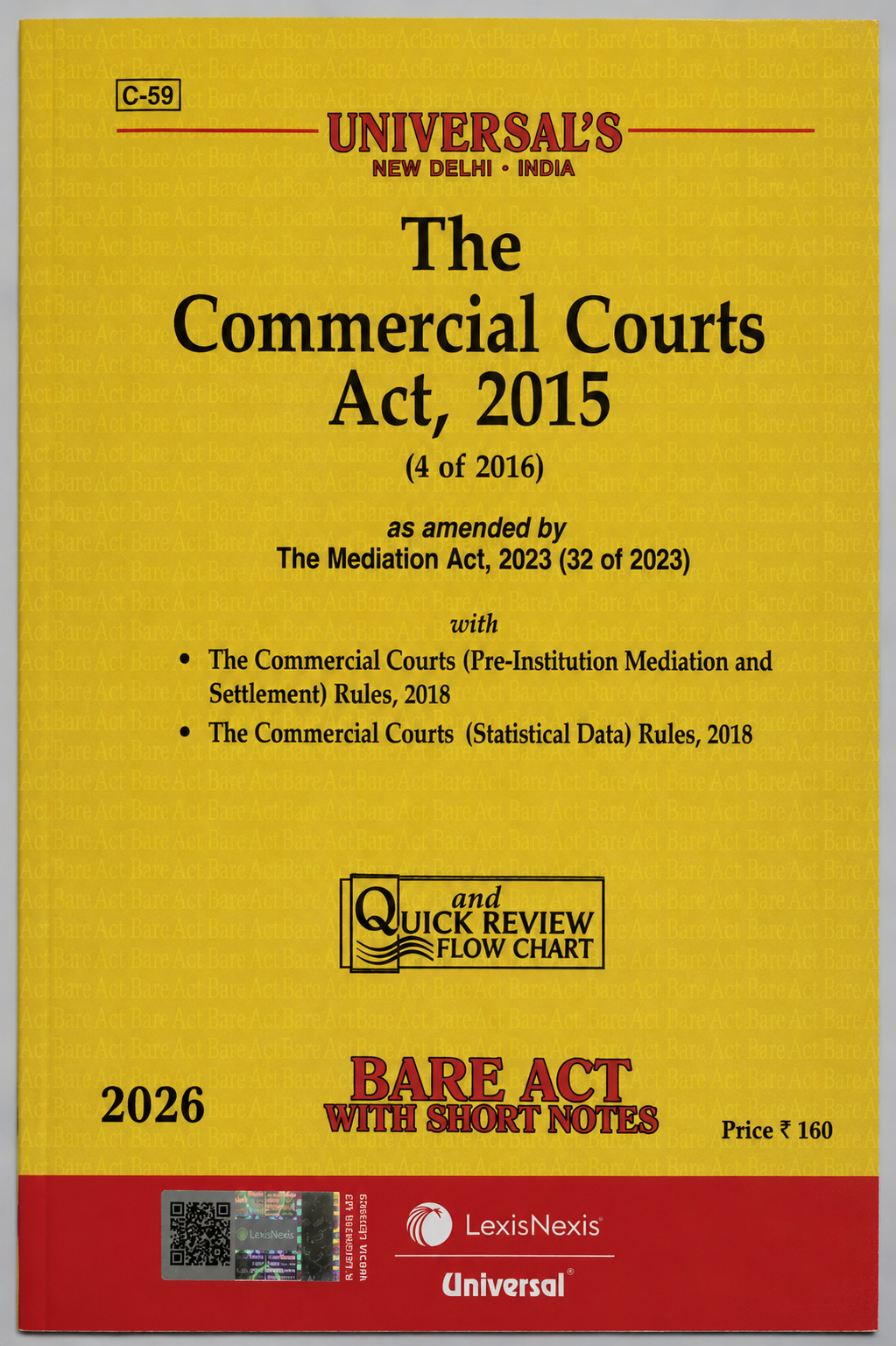 The Commercial Courts Act, 2015 | Universal LexisNexis | 2026 Edition