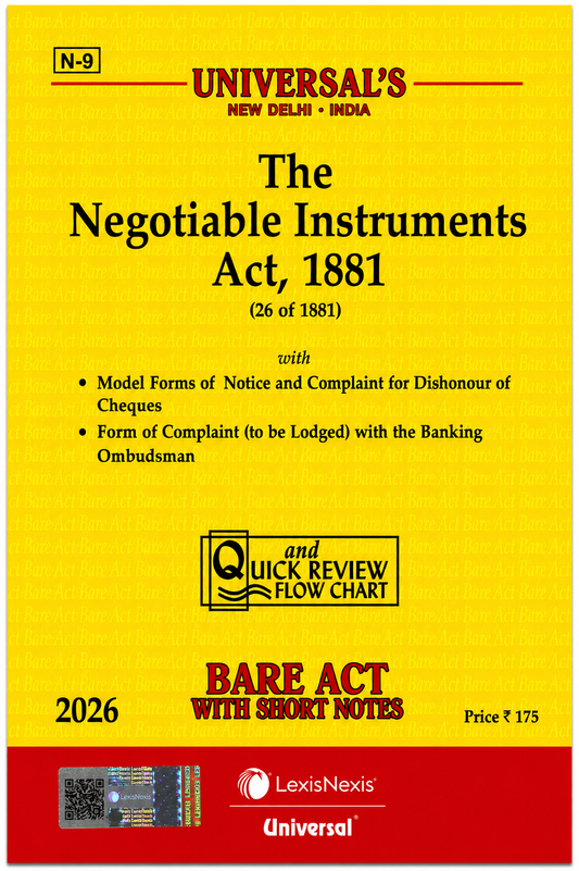 The Negotiable Instruments Act, 1881 | Universal LexisNexis | 2026 Edition
