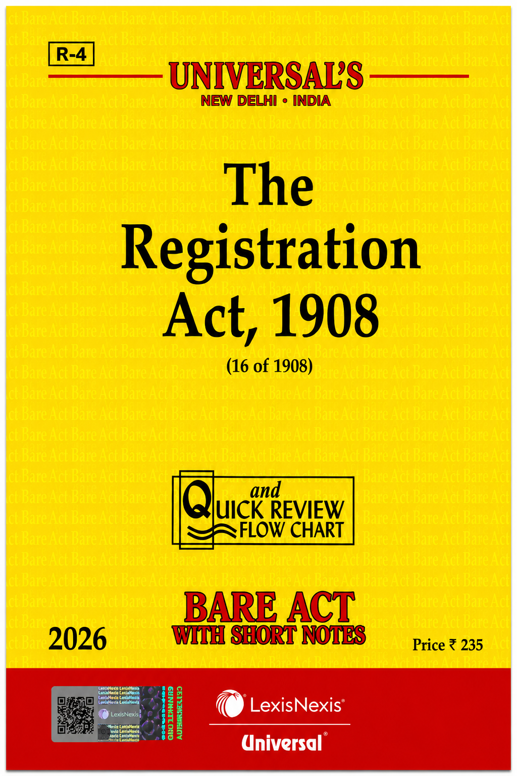 The Registration Act, 1908 | Universal LexisNexis | 2026 Edition