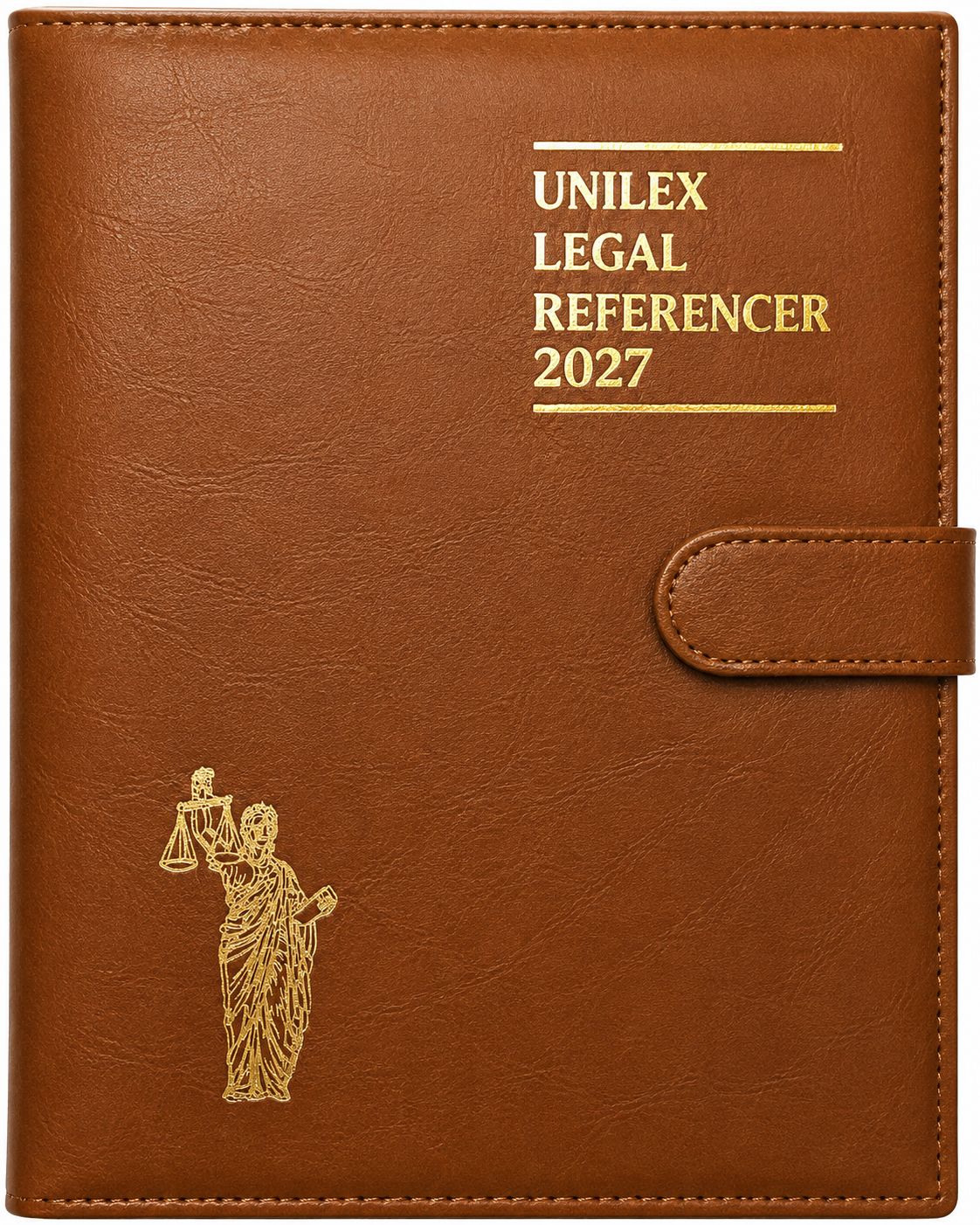 UNILEX Legal Referencer 2027 - 25.5 * 19 cm Executive Foam with Button