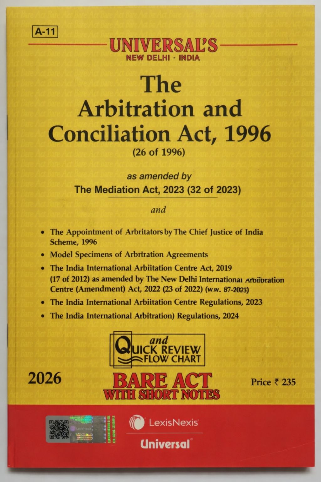 The Arbitration and Conciliation Act, 1996 | Universal LexisNexis | 2026 Edition