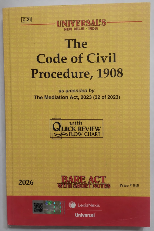Code of Civil Procedure, 1908 | LexisNexis Universal | 2026 Edition