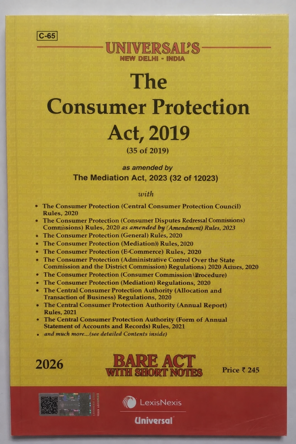 The Consumer Protection Act, 2019 | Universal LexisNexis | 2026 Edition