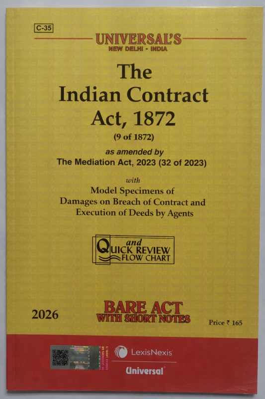 The Indian Contract Act, 1872 | Universal LexisNexis | 2026 Edition