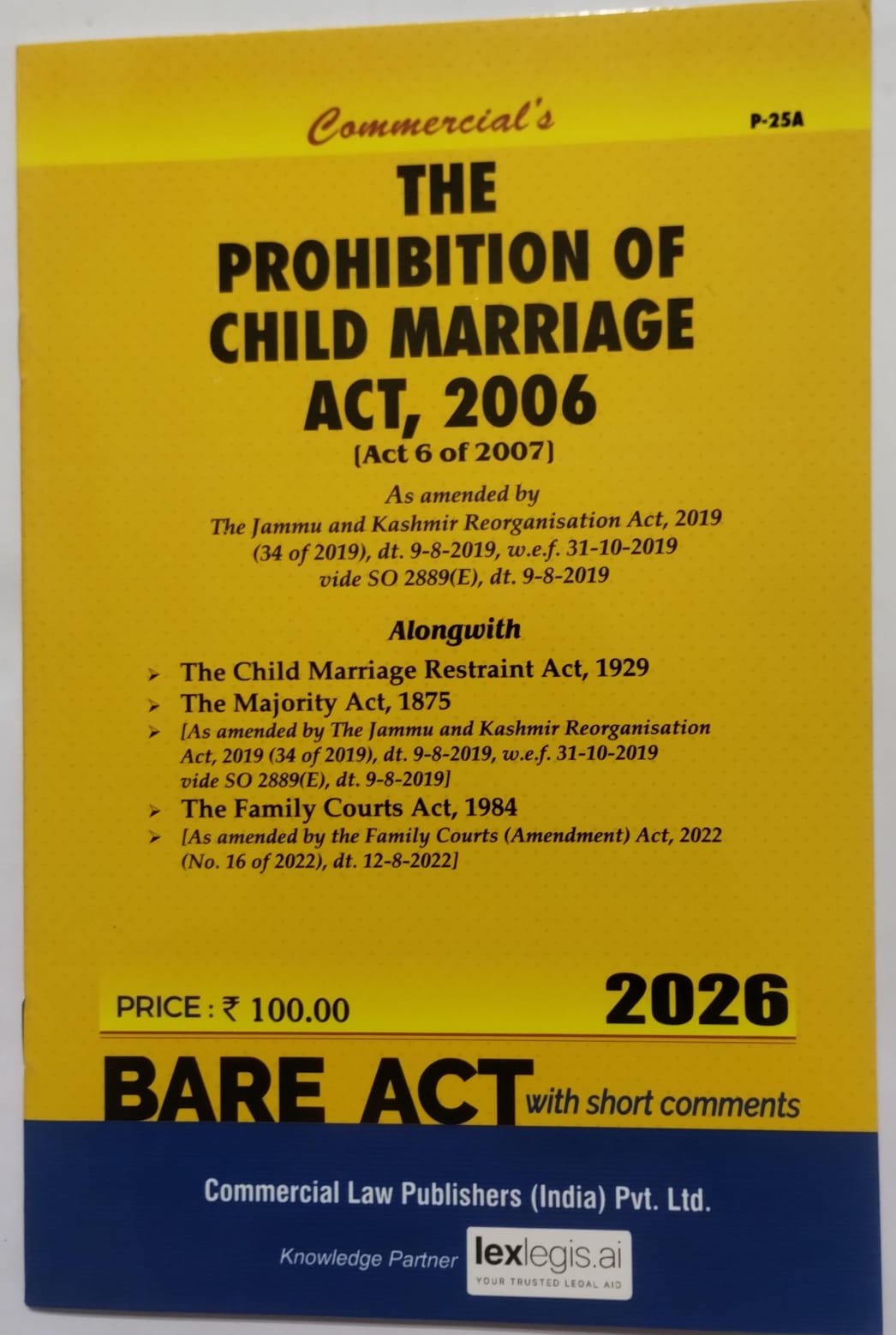 The Prohibition of Child Marriage Act, 2006