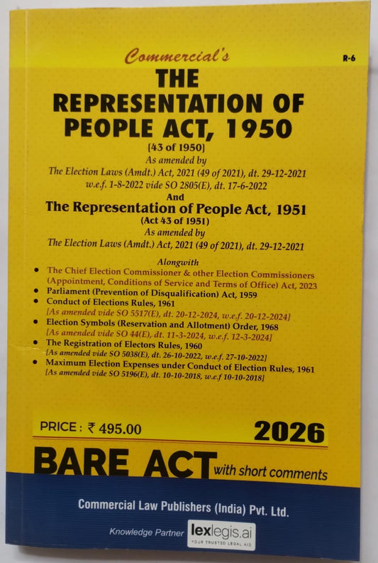 RPA - The Representation of People Act, 1950 and 1951