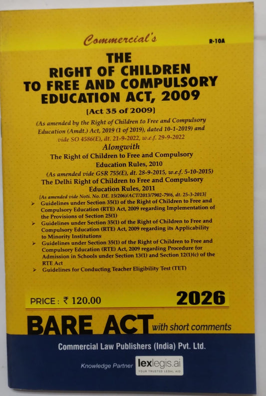 The Right of Children to Free and Compulsory Education Act, 2009