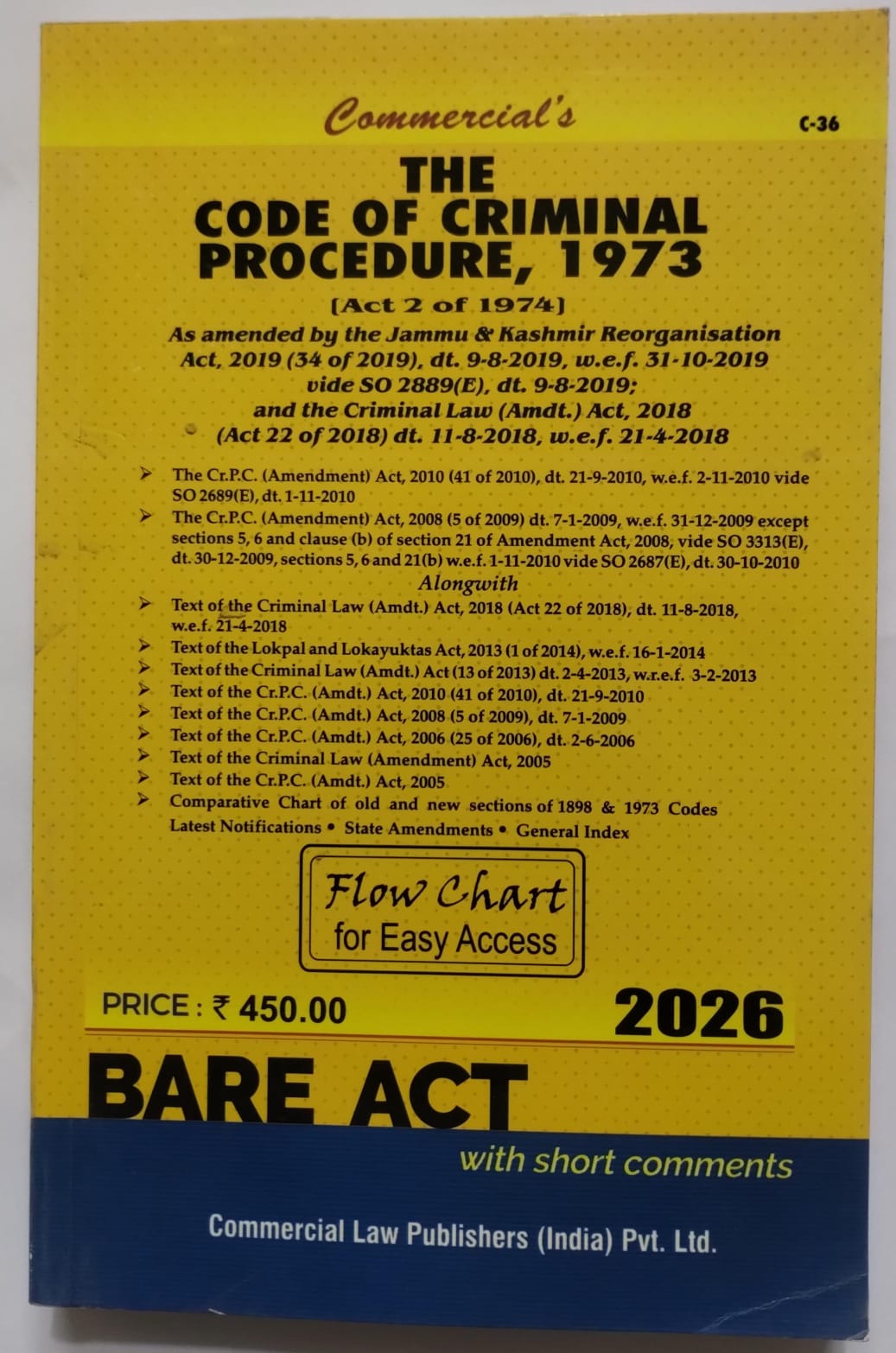 Code of Criminal Procedure, 1973 (CrPC) | Commercial's | 2026 Edition