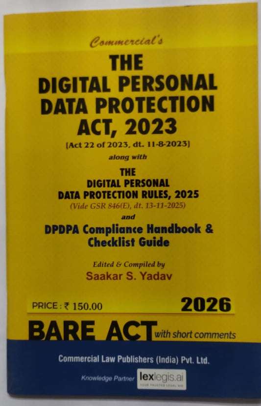 The Digital Personal Data Protection Act, 2023  | Commercial's | 2026 Edition