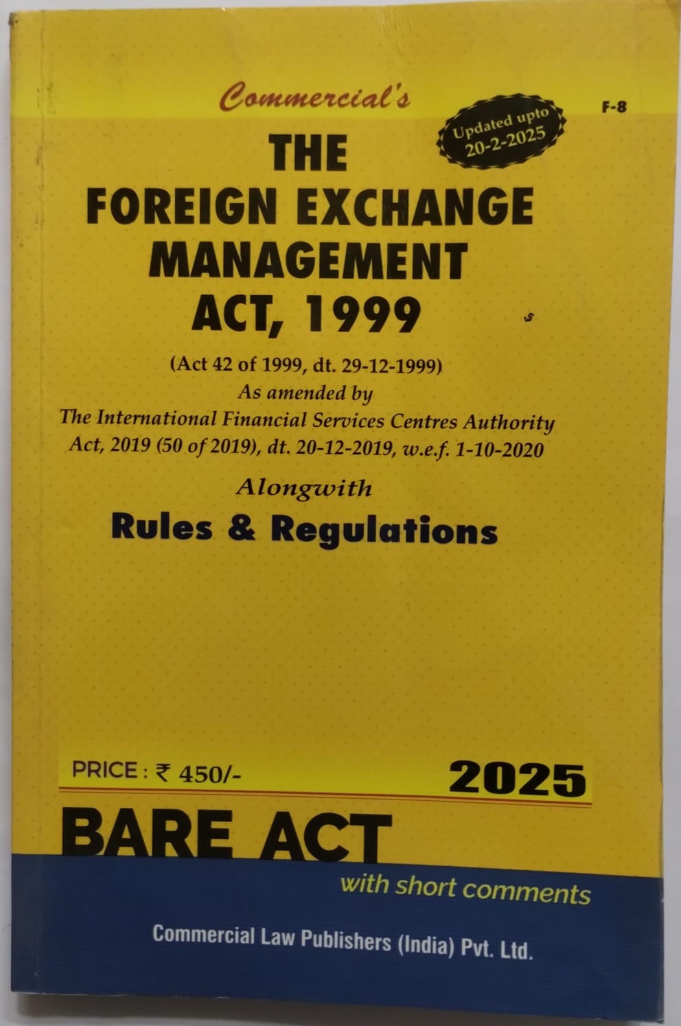 FEMA-The Foreign Exchange Management Act, 1999, Regulations & Orders | Commercial's | 2026 Edition