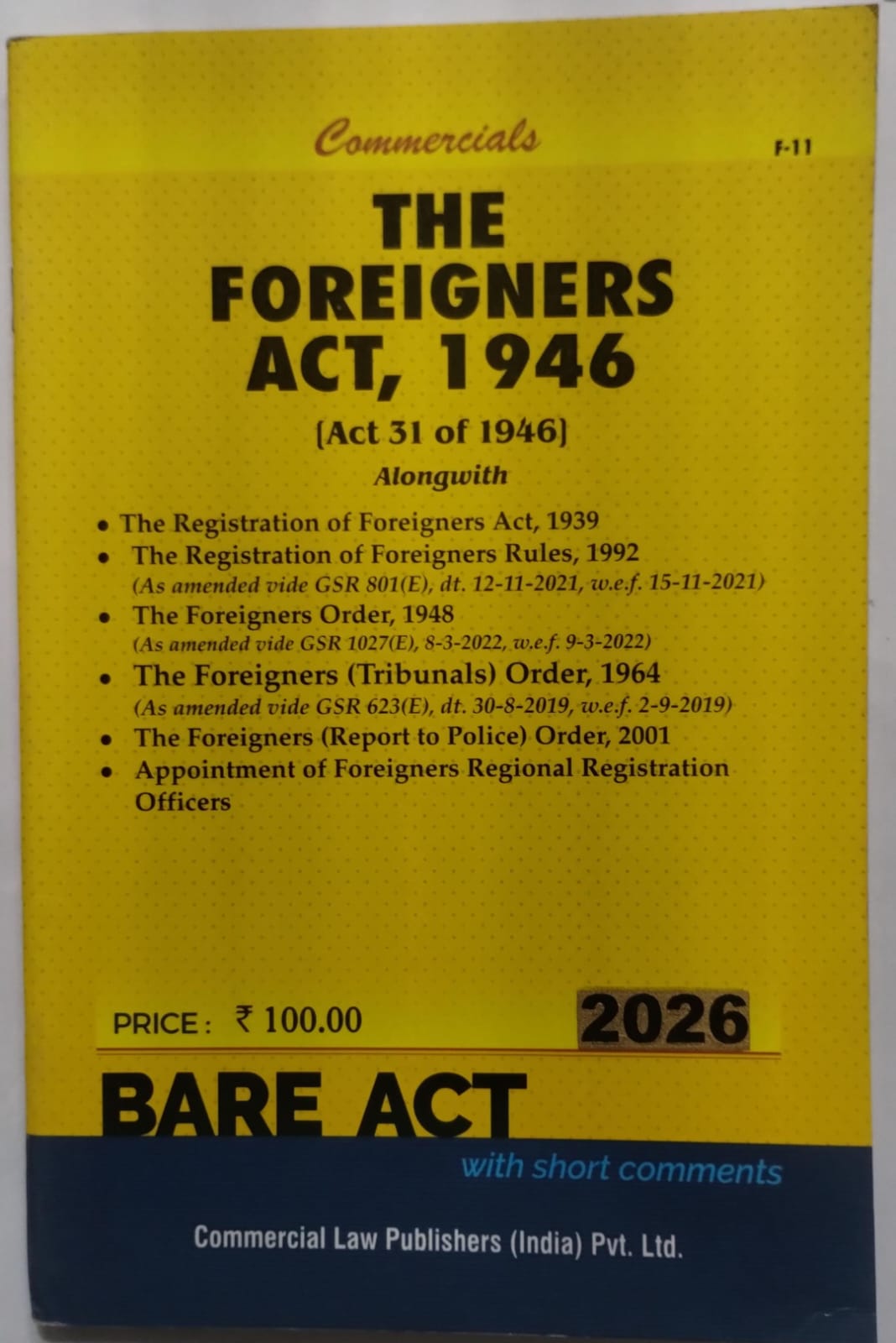 The Foreigners Act, 1946