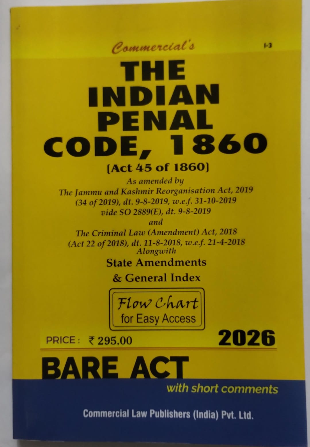 The Indian Penal Code, 1860 (IPC) – Bare Act | Commercial's | 2026 Edition