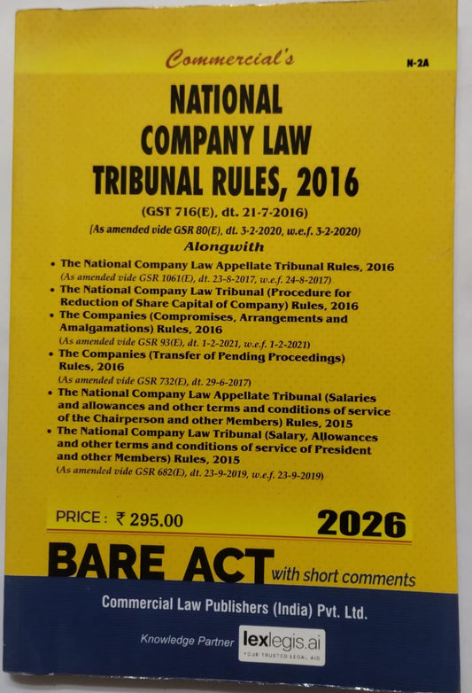 National Company Law Tribunal Rules, 2016