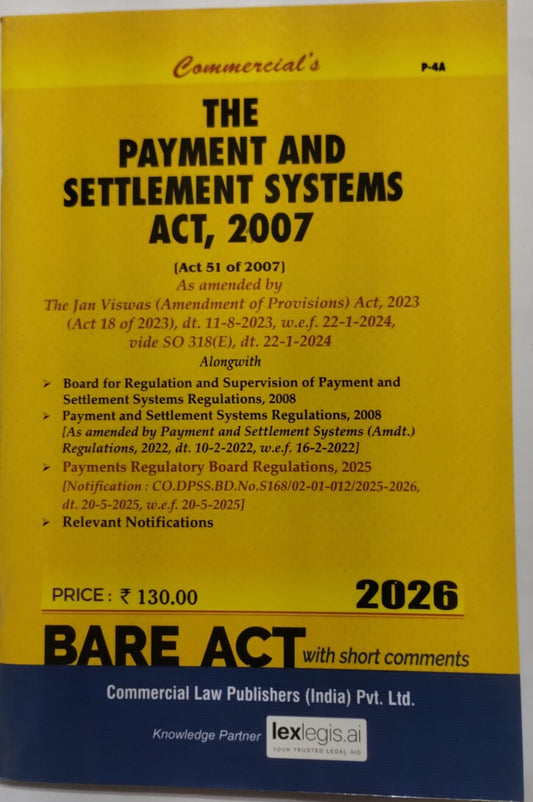 The Payment and Settlement Systems Act, 2007