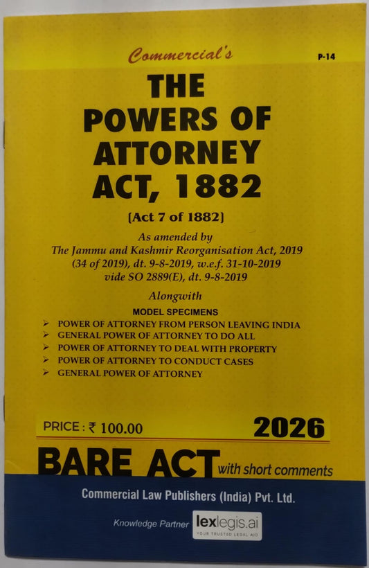 The Powers of Attorney Act, 1882
