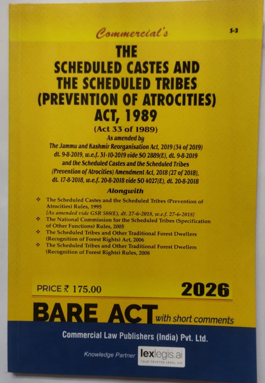 SC/ST Act - The Scheduled Castes and the Scheduled Tribes (Prevention of Atrocities) Act, 1989