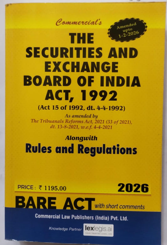 SEBI Act - The Securities and Exchange Board of India Act, 1992